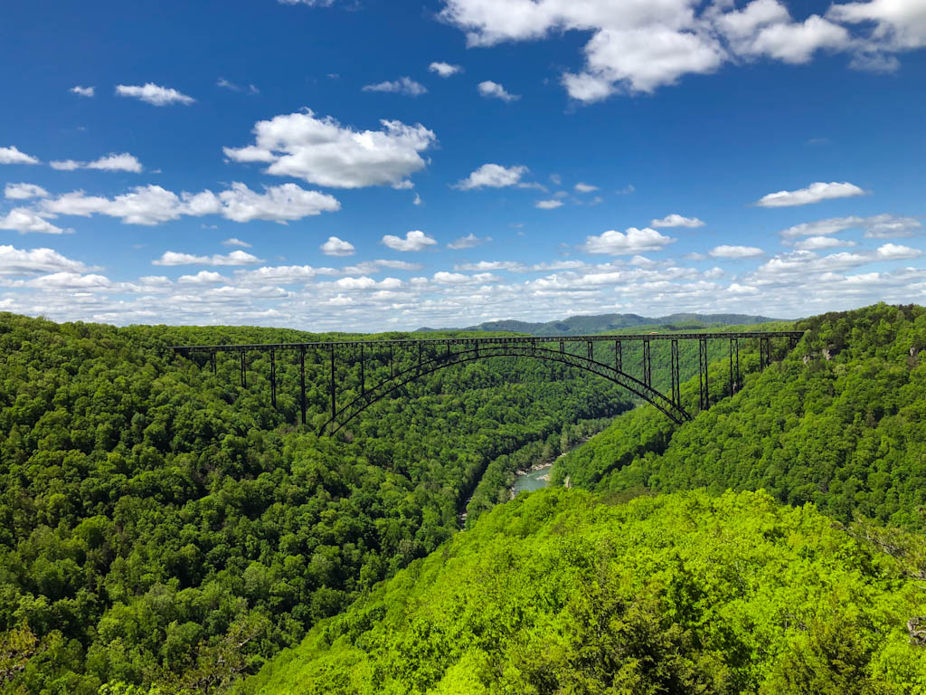 View of the New River Gorge National Park bridge